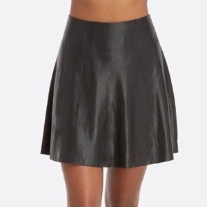 SPANX Faux Leather Flouncy Skirt